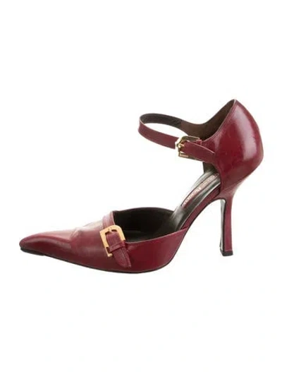 Pre-owned Cesare Paciotti Leather Pumps In Red