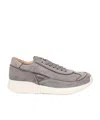 Cesare Paciotti Round Head Low-cut Casual Shoes In Gray