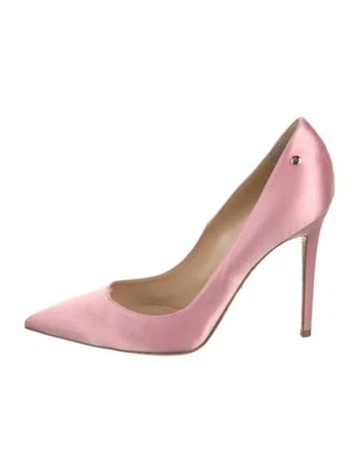 Pre-owned Cesare Paciotti Satin Pumps In Pink