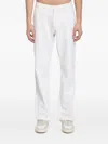 Cesare Paciotti Snap-button Cotton Jeans In White