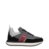 Cesare Paciotti Sneakers 4us Men's Fabric Gray/burgundy In Multi