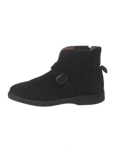 Pre-owned Cesare Paciotti Suede Boots In Black