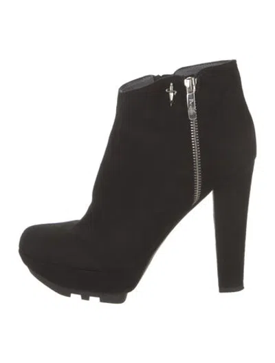 Pre-owned Cesare Paciotti Suede Boots In Black