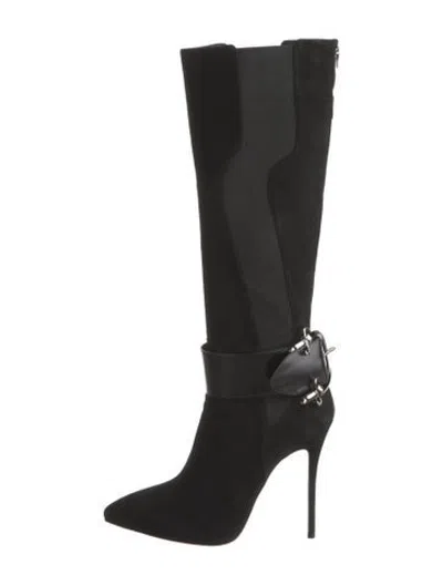 Pre-owned Cesare Paciotti Suede Boots In Black