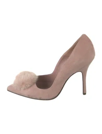 Pre-owned Cesare Paciotti Suede Pumps In Pink