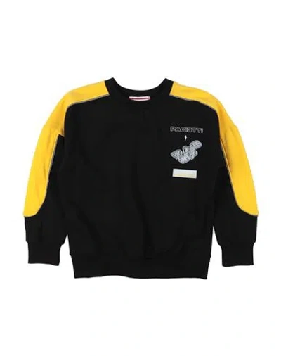Cesare Paciotti Babies'  Toddler Boy Sweatshirt Black Size 6 Cotton, Elastane