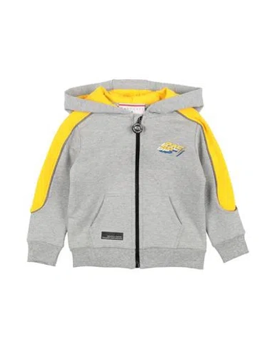 Cesare Paciotti Babies' Paciotti Toddler Boy Sweatshirt Light Grey Size 6 Cotton, Elastane, Polyester