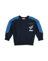 Cesare Paciotti Babies'  Toddler Boy Sweatshirt Navy Size 4 Cotton, Elastane In Blue