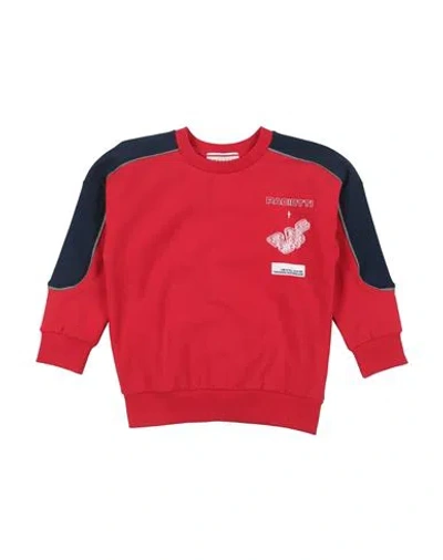 Cesare Paciotti Babies' Paciotti Toddler Boy Sweatshirt Red Size 6 Cotton, Elastane