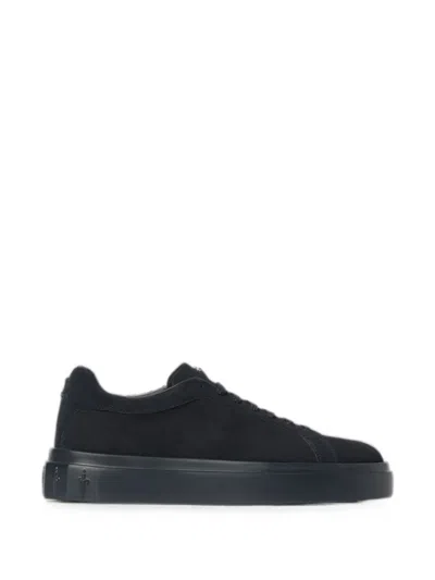 Cesare Paciotti Venus Unite Suede-finish Platform Sneakers In Black