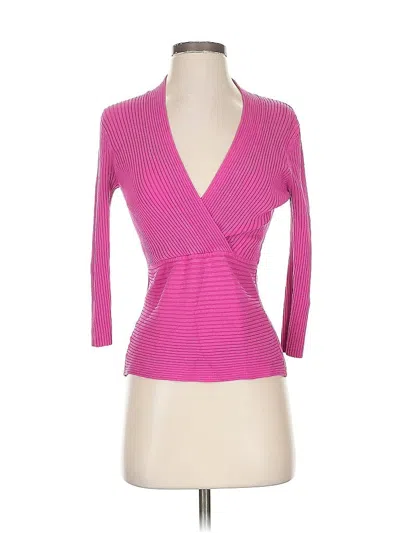 Pre-owned C'est City Silk Pullover Sweater In Pink
