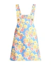 C'est La V Woman Overalls Azure Size Xs Cotton, Elastane In Blue