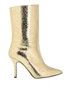 C'est Moi Woman Ankle Boots Gold Size 8 Textile Fibers