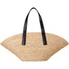 Cesta Collective Large Raffia Taco Tote In Neutral