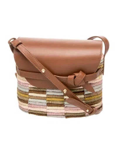 Pre-owned Cesta Collective Leather Crossbody Bag In Brown