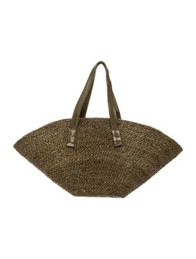 Pre-owned Cesta Collective Straw Tote In Neutral