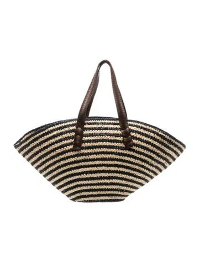 Pre-owned Cesta Collective Straw Tote In Neutrals