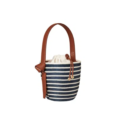 Cesta Collective Woven Handle Lunchpail Basket Bag In Black
