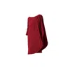 Ceylan Bcn Red Lady Midi Dress Burgundy In Red