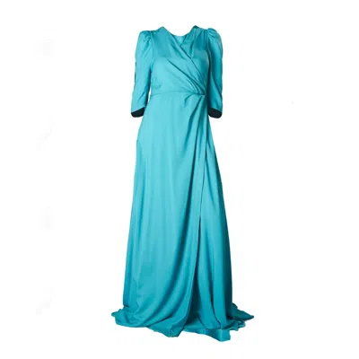 Ceylan Bcn Women's Blue Olite Maxi Dress Turquesa
