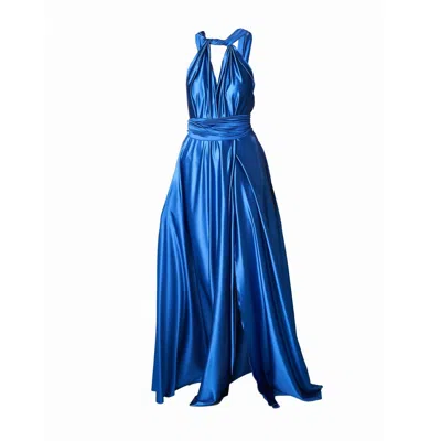 Ceylan Bcn Women's Blue Sexy Dress Luxury Cobalt