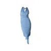 Ceylan Bcn Women's Blue Tube Dress Jeans In Blue