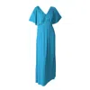 Ceylan Bcn Women's Blue Tunique Maxi Dress Teal In Blue