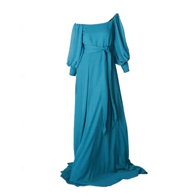 Ceylan Bcn Women's Blue Venecia Maxi Dress Turquesa