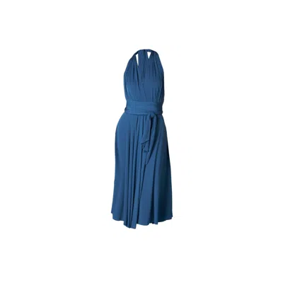 Ceylan Bcn Women's Cocktail Midi Dress Blue