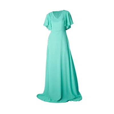 Ceylan Bcn Women's Green / Blue Córdoba Maxi Dress Turquesa In Green/blue
