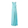 Ceylan Bcn Women's Green / Blue Maxi Dress Aquamarine In Green/blue