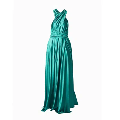Ceylan Bcn Women's Green Sexy Dress Luxury Grass