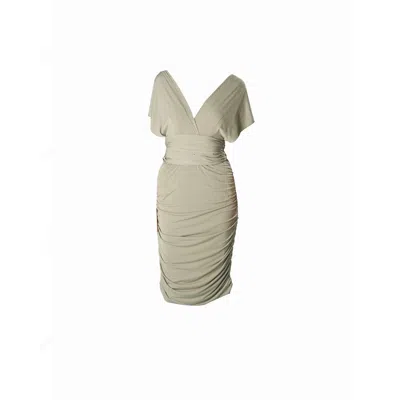 Ceylan Bcn Women's Green Tube Dress Light Olive