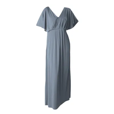 Ceylan Bcn Women's Grey Tunique Maxi Dress Silver