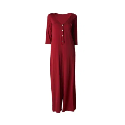 Ceylan Bcn Women's Pink / Purple Mono Burgundy With Sleeves In Pink/purple