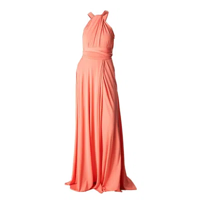 Ceylan Bcn Women's Pink / Purple Sexy Dress Salmon In Pink/purple