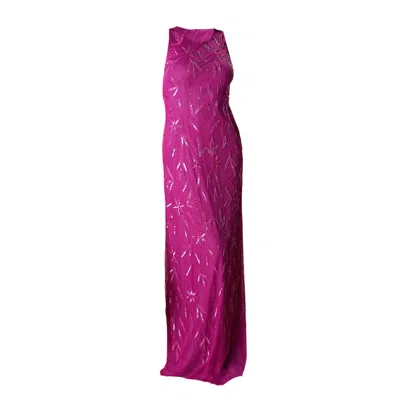 Ceylan Bcn Women's Pink / Purple Sumailla Maxi Dress Bugambilia In Pink/purple