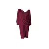Ceylan Bcn Women's Red Queen Midi Dress Aubergine In Red