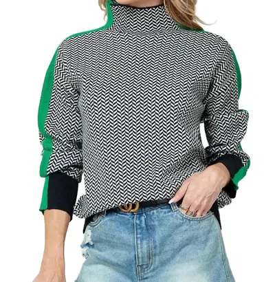 Cezele Turtleneck Sweater In Green