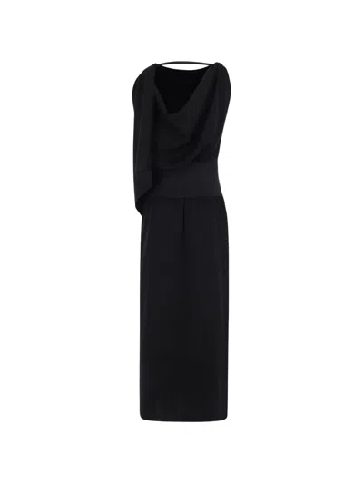 Cfcl Ac Milan Draped Maxi Dress In Animal Print