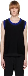 Cfcl Black Garter Tank Top In Black Multi