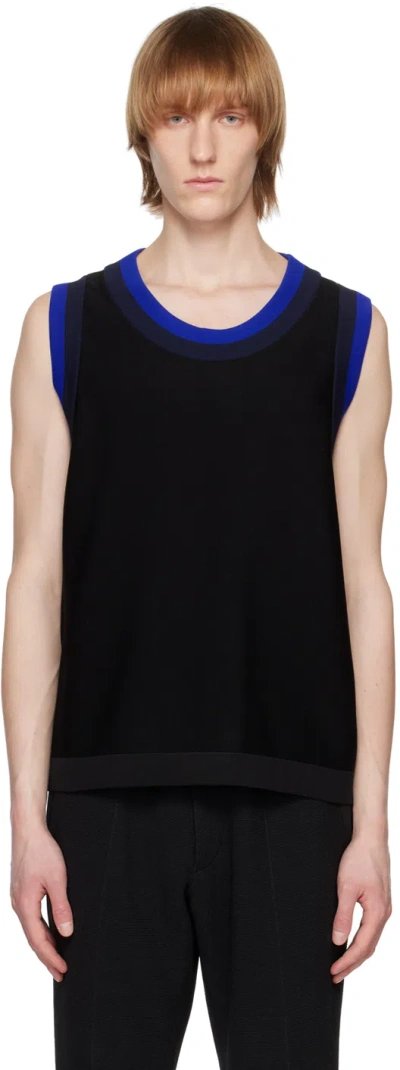Cfcl Black Garter Tank Top In Black Multi