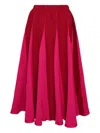 Cfcl Conic Panelled Midi Skirt In Red