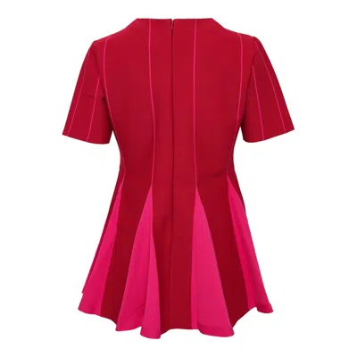 Cfcl Conic Short Sleeve Top In Red