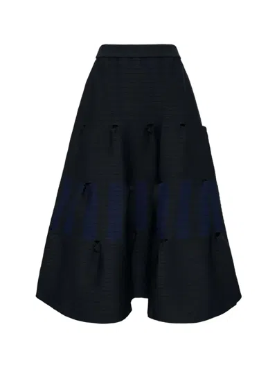 Cfcl Cut-out Maxi Skirt In Black