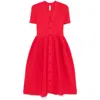 Cfcl Pottery Midi Cardigan Dress In Red