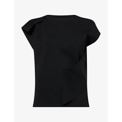 Cfcl Fcl Womens Ac Milan Draped Knitted Top Black