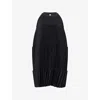 Cfcl Fcl Womens Black Accordion Sleeveless Knitted Mini Dress In Black