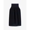 Cfcl Fcl Womens Black Blue Pottery Glitter Knitted Midi Skirt In Blue