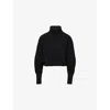 Cfcl Fcl Womens Black Low Gauge Cropped Knitted Jumper In Black